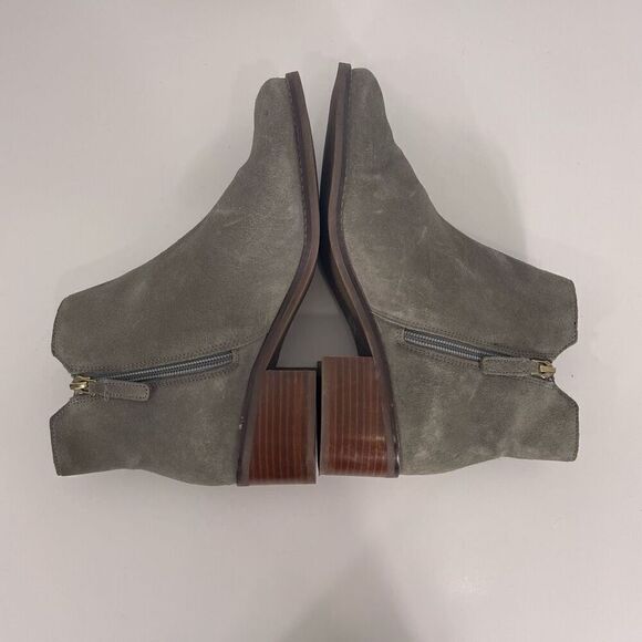 Cole Haan Grey Suede Ankle Booties - Picture 5 of 7